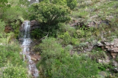 A waterfall seen partway through the hike up Table Mountain in Cape Town, South Africa.